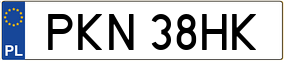 Trailer License Plate